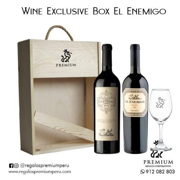 wine box exclusive el enemigo cata de vino regalos premium corporativos peru delivery empresas