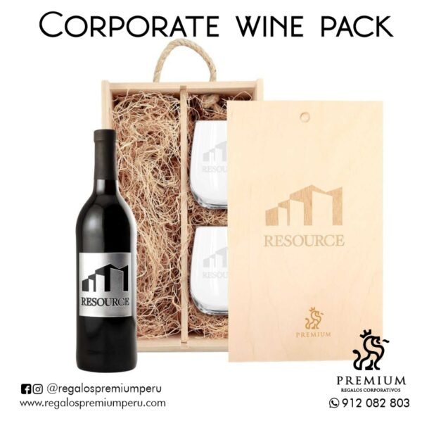 corporate wine pack gift box cata de vino regalos premium corporativos peru delivery empresas