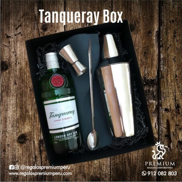 regalos premium peru corporativos giftbox box tanqueray grabado laser lima empresas personalizado