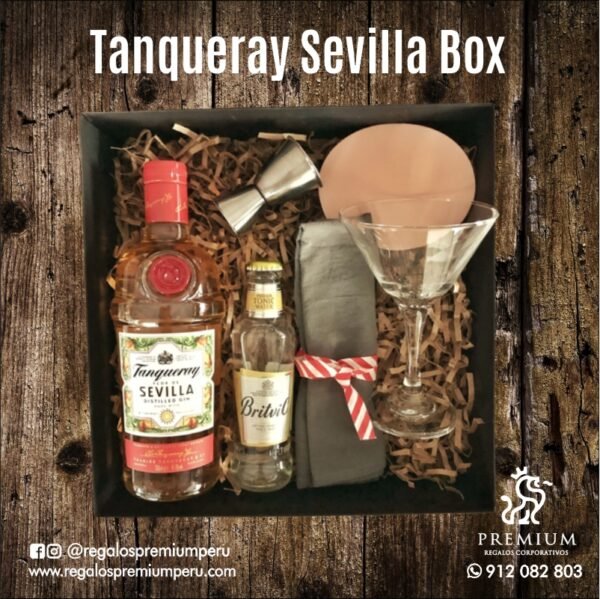 regalos premium peru corporativos giftbox box tanqueray sevilla grabado laser lima empresas personalizado